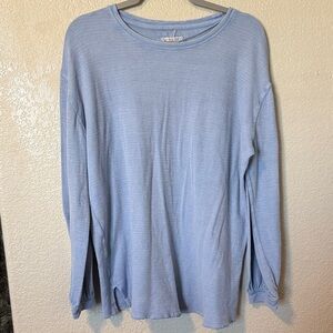 We The Free  Soul Song Light Blue Long Sleeve Top